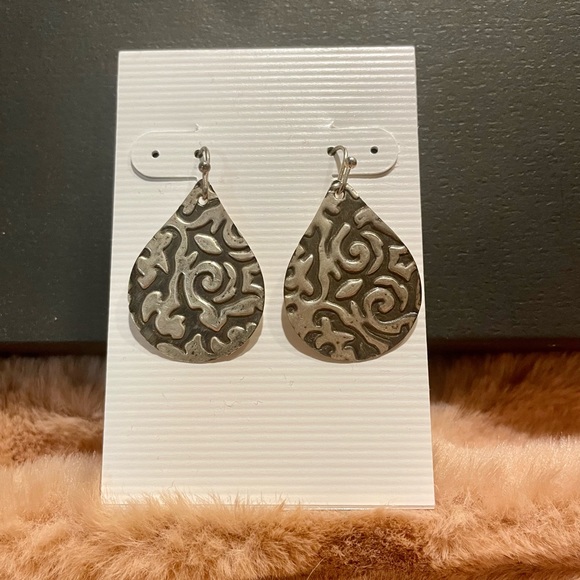 Teardrop Pendant Earrings - Picture 2 of 5